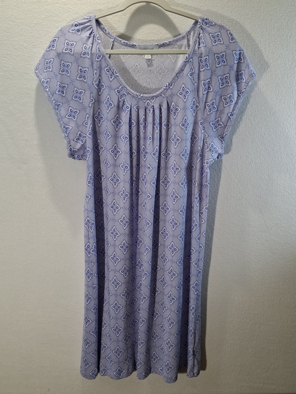 Lavender Grandma House Dress Gown - Picture 5 of 15